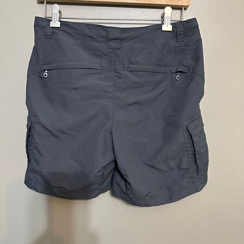 REI dark charcoal gray/navy hiking short size 4 - Picture 2 of 6